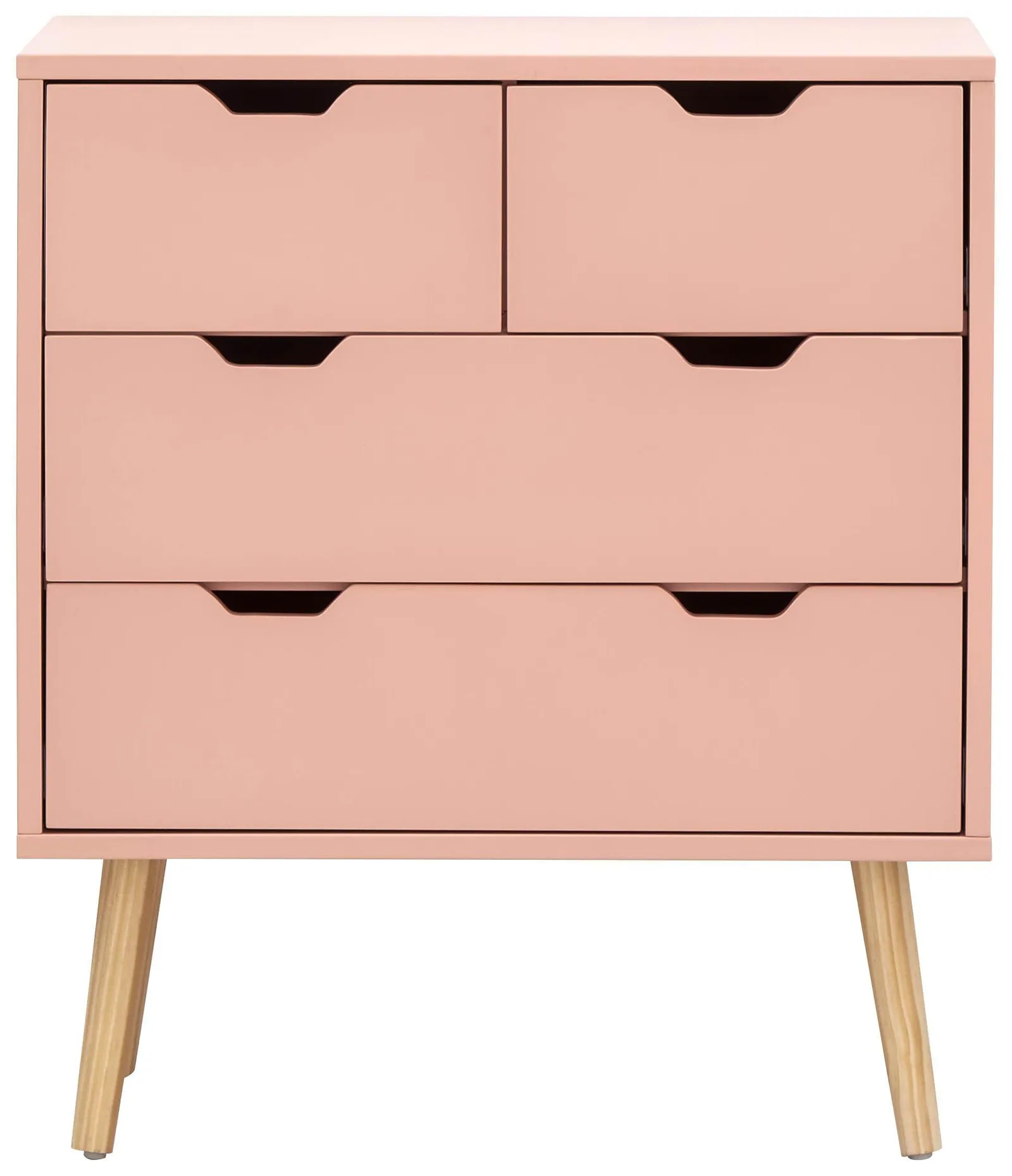 GFW Nyborg 2+2 Drawer Chest in Pink 4