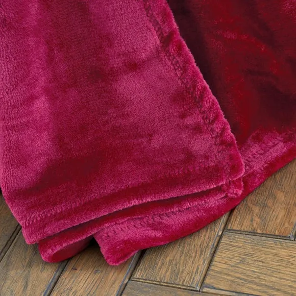 Catherine Lansfield Raschel Velvet Touch Throw Blanket 130cm x 170cm 2