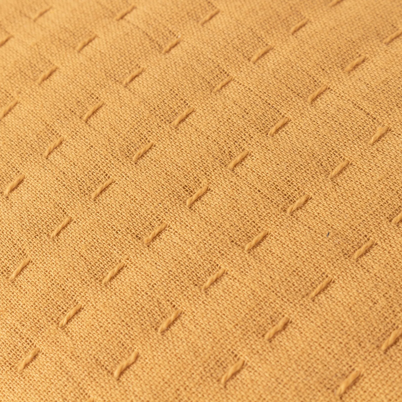 Yard Hush Stitched 100% Cotton Cushion in Yellow 5