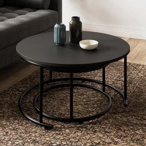 Fulton Coffee Nest of Tables, Black 3