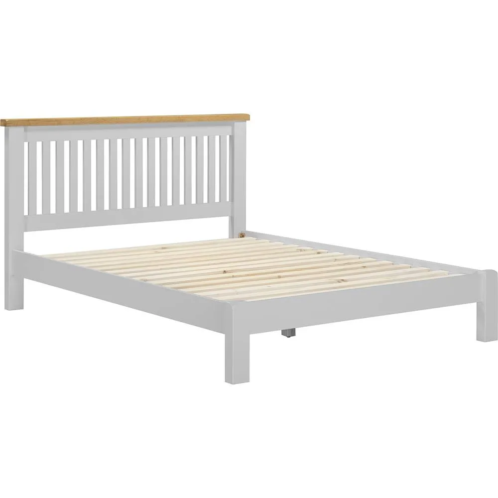 Seconique Windsor 5' Bed Low Foot End (Part Assembled) in Light Grey 2