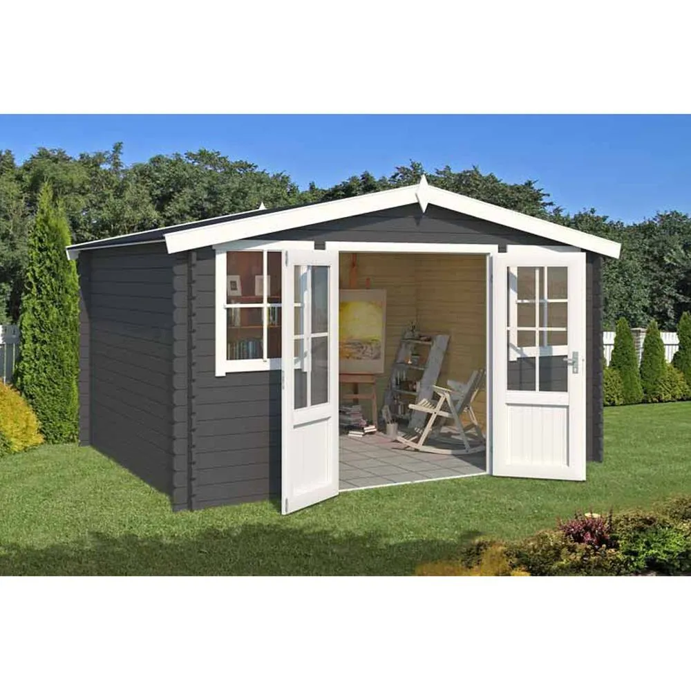 Lasita Maja Ltd Dallas-Log Cabin, Garden Room, Home Office - L410.9xW312xH233.7 cm in Light Tan 3