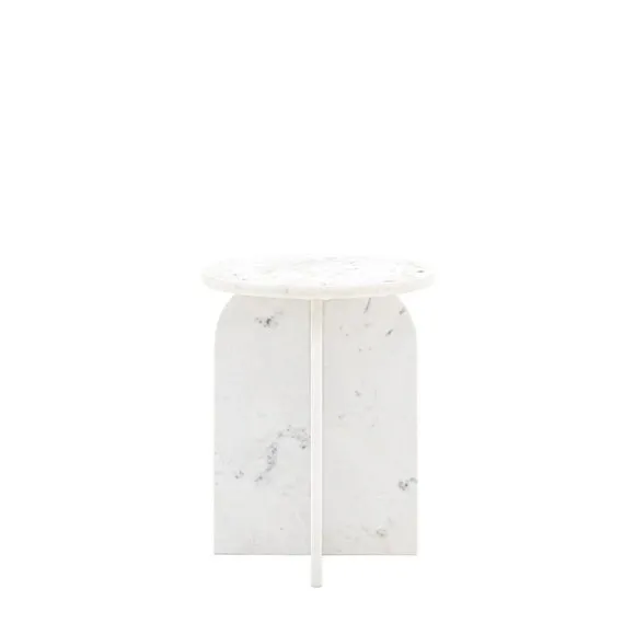 Amora Solid Marble Side Table 5