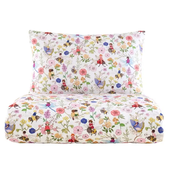 Belle & Boo Garden Friends 100% Cotton Quilt Cover and Pillowcase Set 6