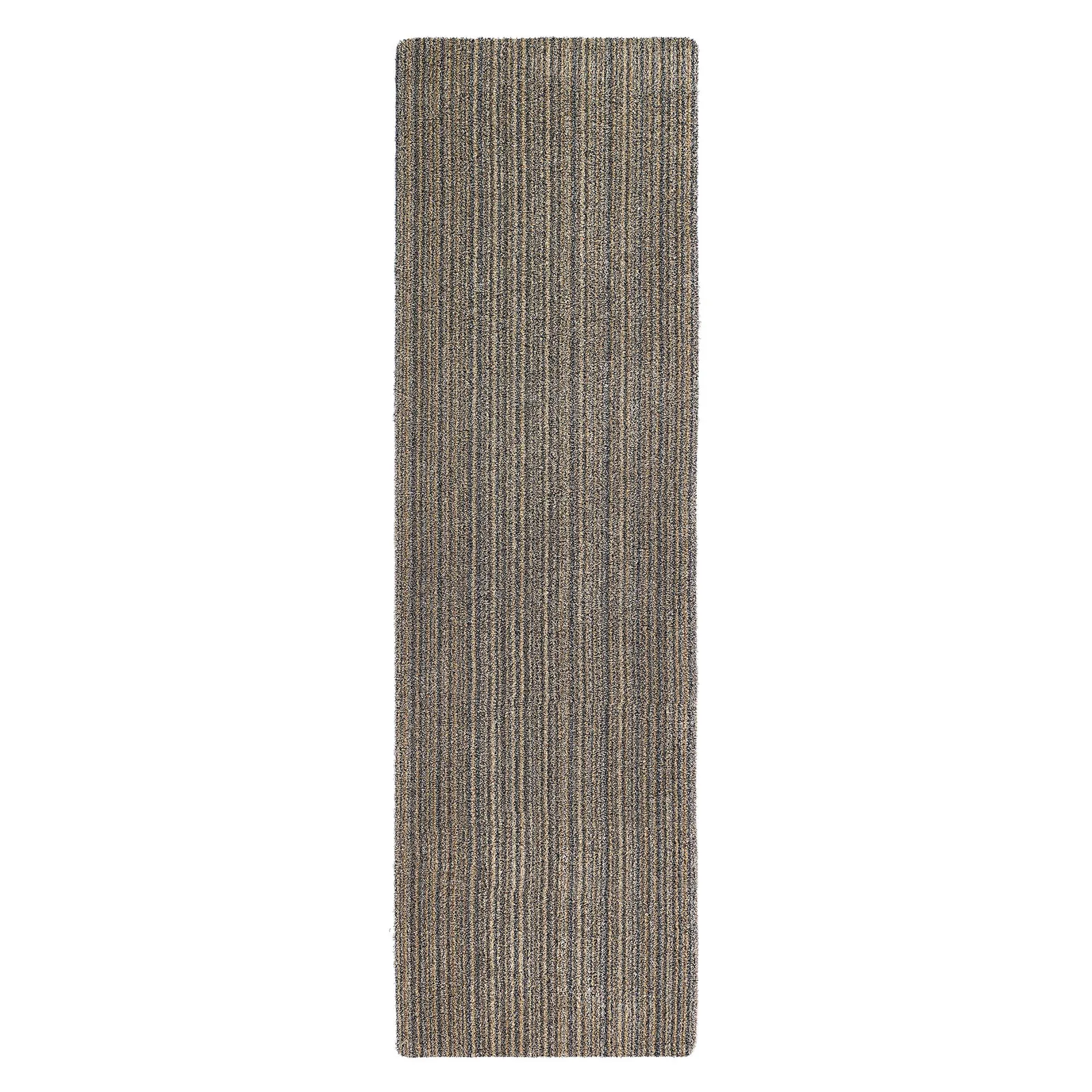 Marvel Stripe Washable Runner Grey and Yellow