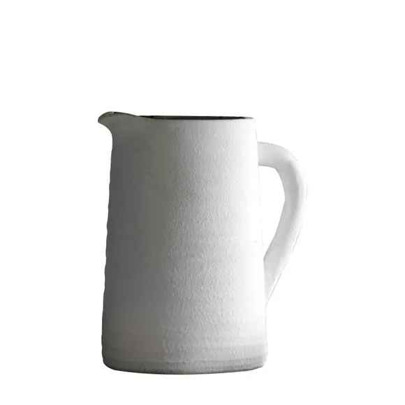Cedar & Sage Stenson White Jug Vase