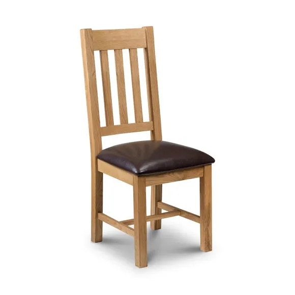 Return - Astoria Set of 2 Dining Chairs, Faux Leather 3