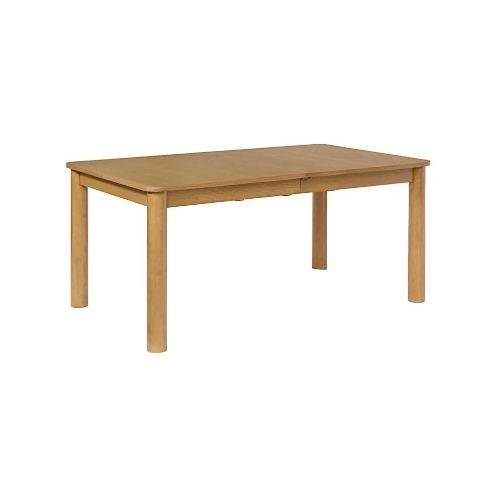 sweeek 6-10 seater rectangular extendable dining table, rubberwood & oak in Beige 2