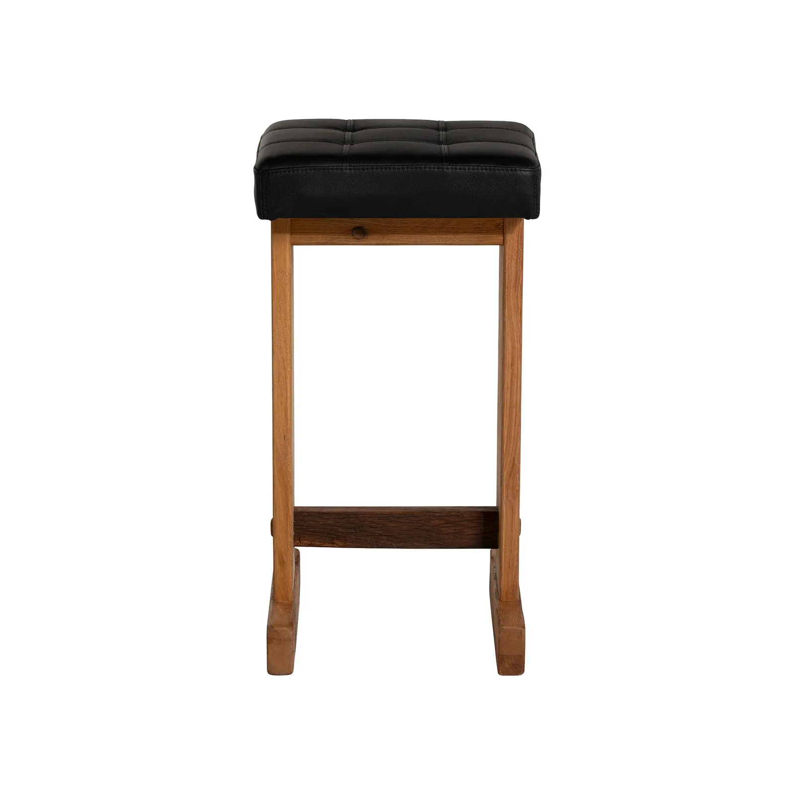 Caledon Bar Bar Stool - Leather L01 41X40X77Cm, Brown Oak | Barker & Stonehouse 2