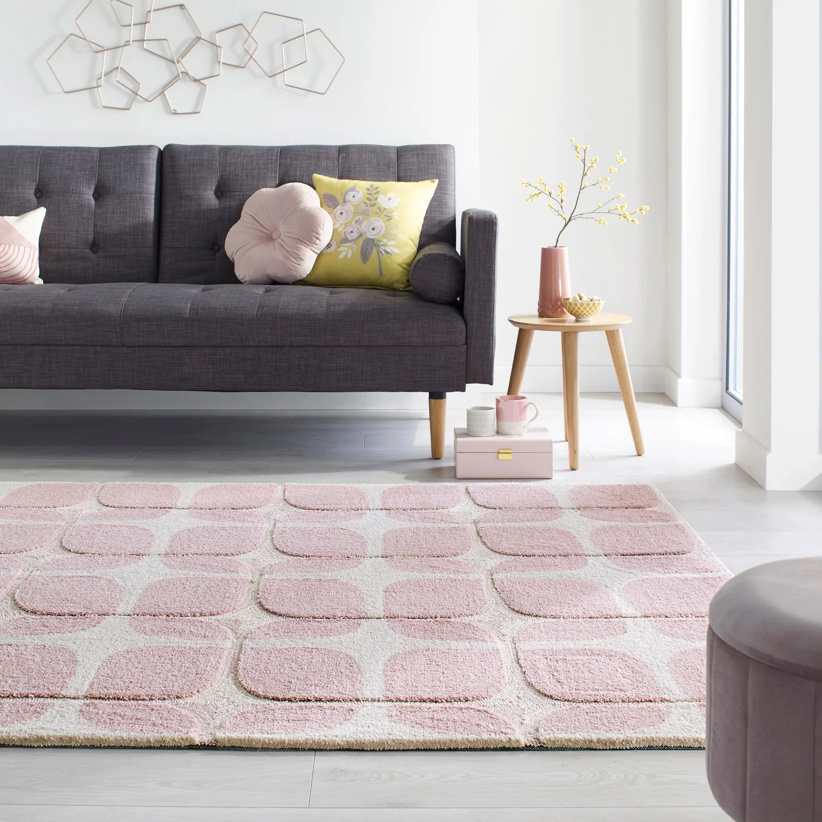 Mesh Rug Mesh Blush