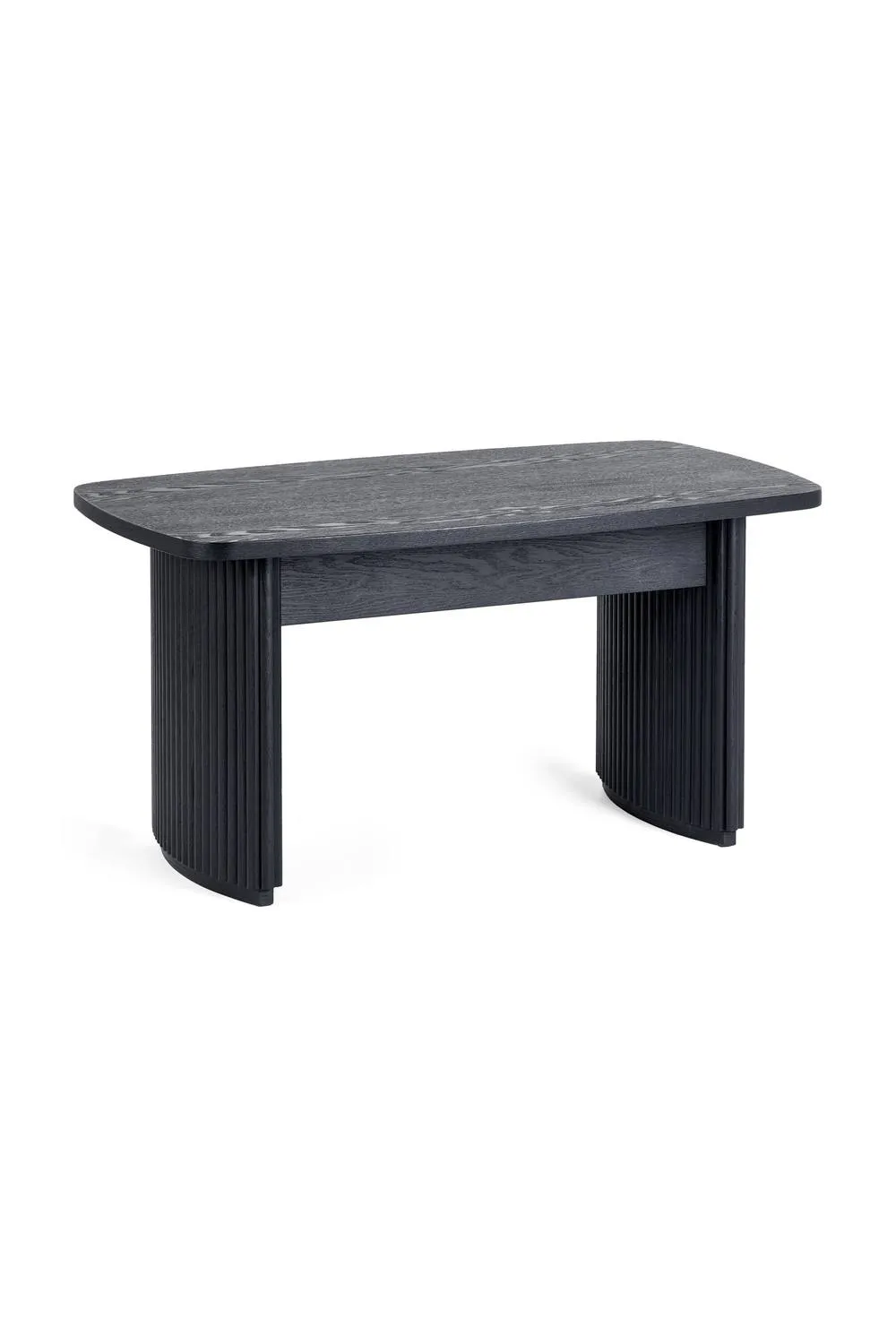 Julian Bowen Louis Fluted Compact Coffee Table in Black 2