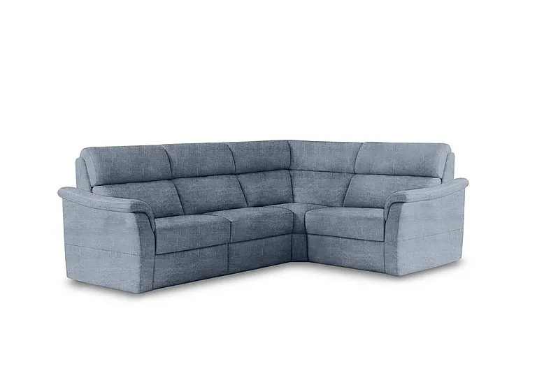 Bella Small Fabric Corner Sofa - Baby Blue