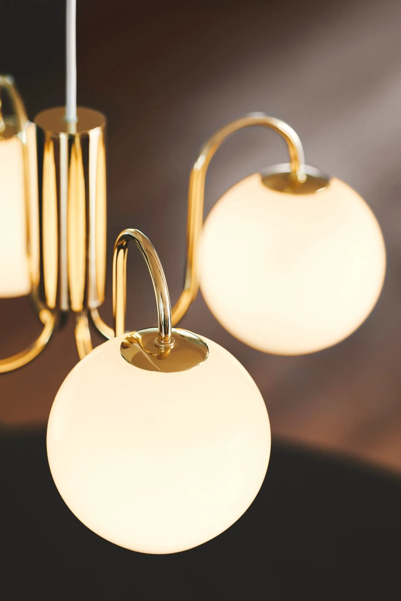 Nordlux Franca Pendant Light Brass Metal E14 Mains in Gold 6
