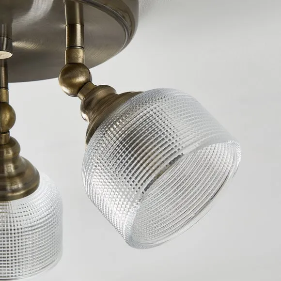 Amesbury Industrial 3 Light Adjustable Spotlight 3