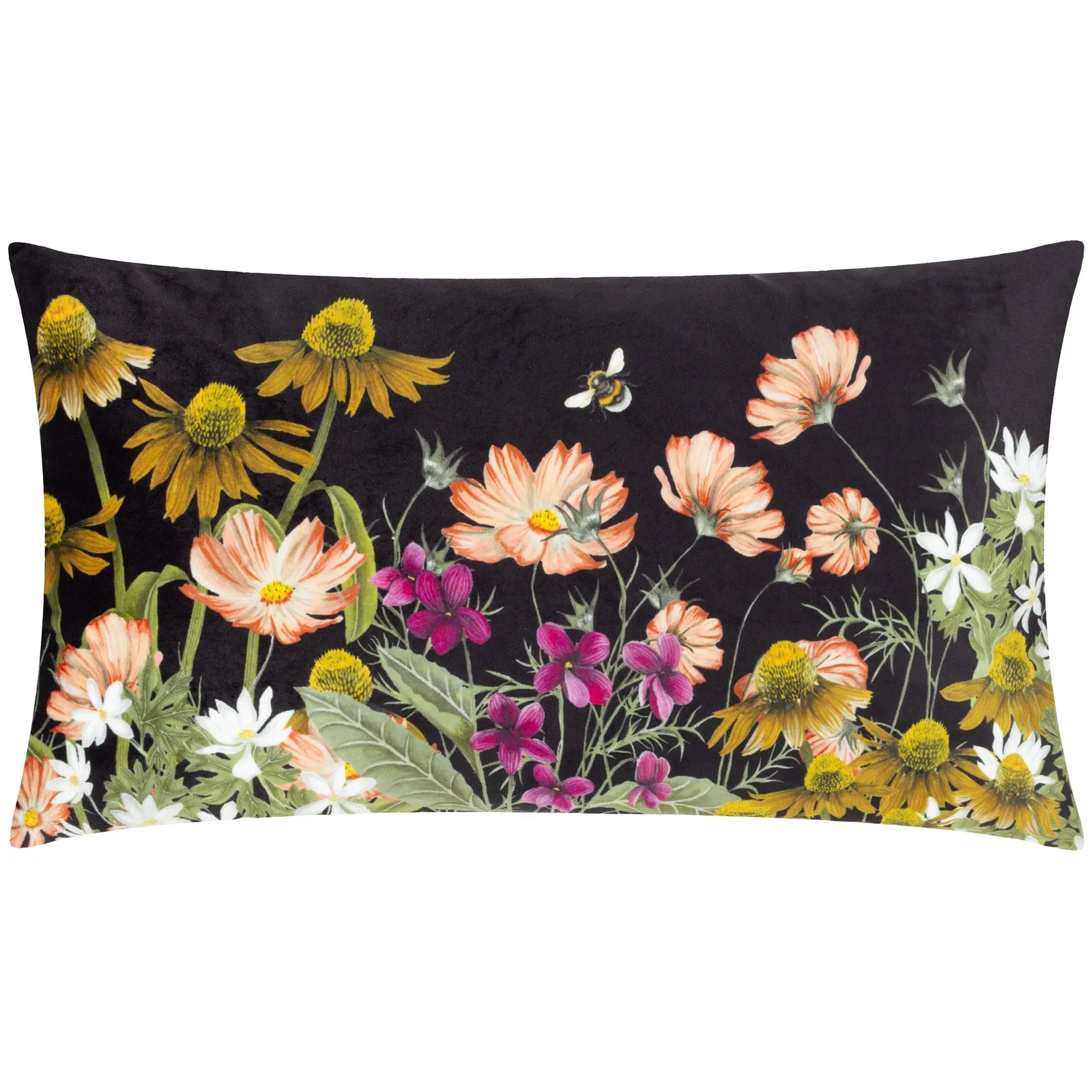 Wylder Nature Braywick Auburn Floral Velvet Polyester Filled Cushion