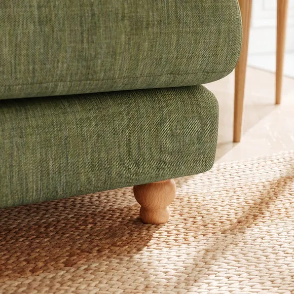 Martha Faux Linen 3 Seater Sofa 4