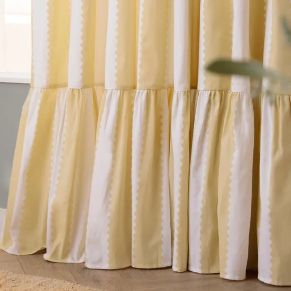Furn. Birdie Stripe Pencil Pleat Curtains 2