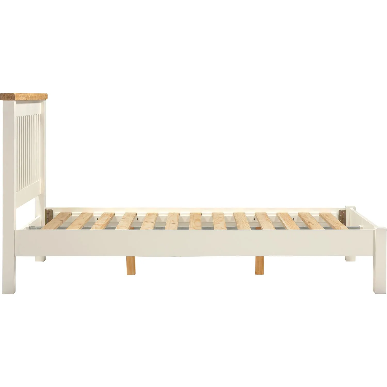 Seconique Windsor 4'6" (Double) Bed Low Foot End (Part Assembled) in Ivory 2
