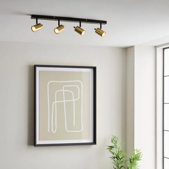 Carter 4 Light Semi Flush Spotlight Bar 3