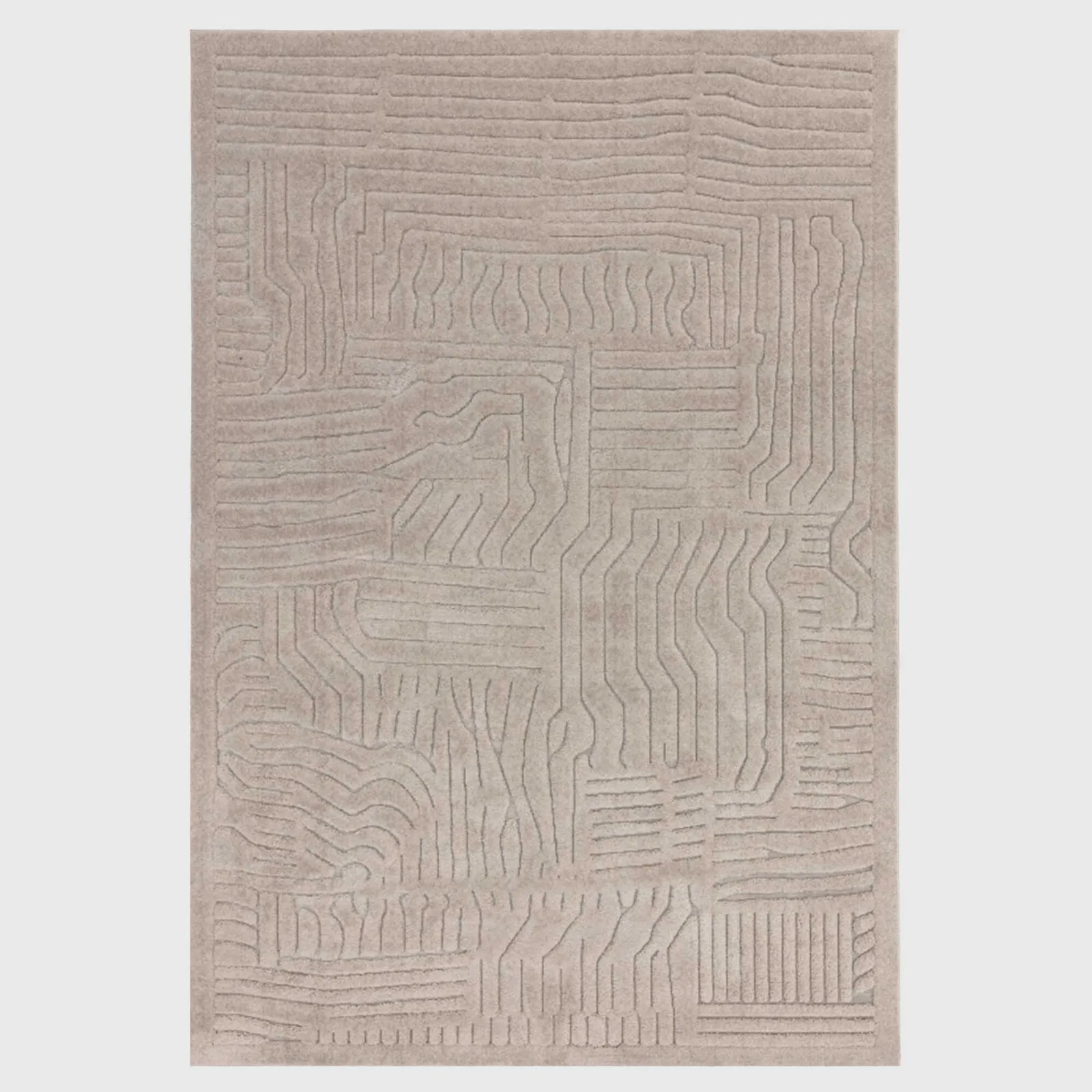 Canyon Passage 120X170Cm Rug Natural, Square, Neutral Polyester | Barker & Stonehouse