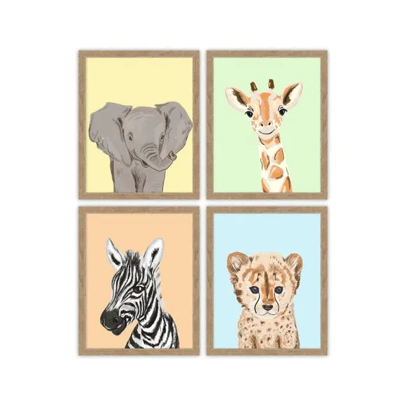 Set of 4 Little Explorers Framed Prints 2