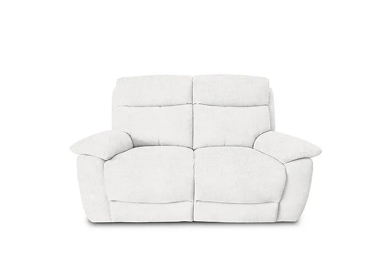 Echo Fabric 2 Seater Power Recliner Sofa - Frost
