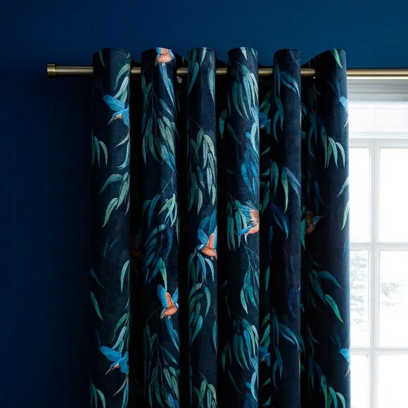Kingfisher Eyelet Curtains 1