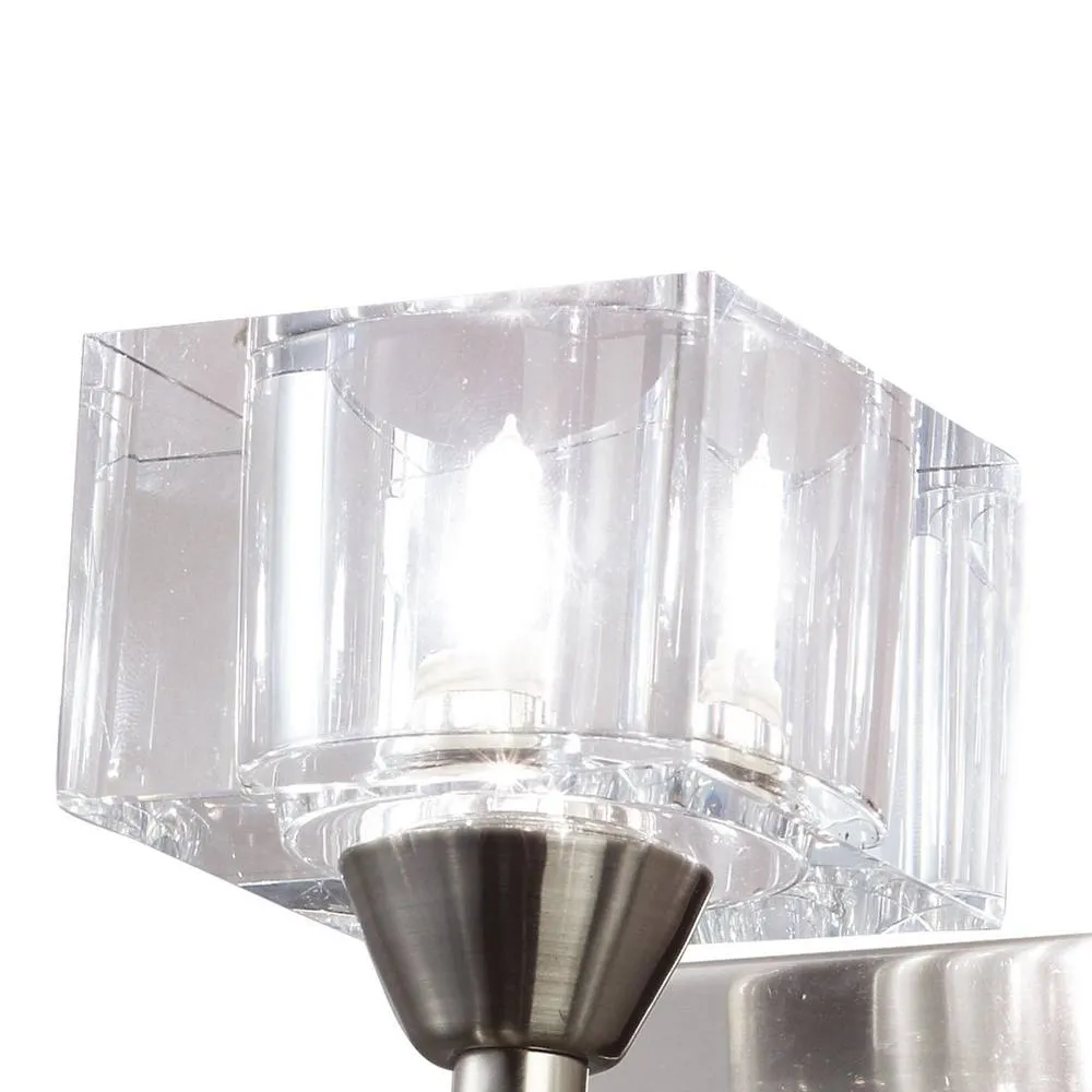 Netlighting Cuadrax Wall Lamp 1 Light G9 Satin Nickel in Grey 4