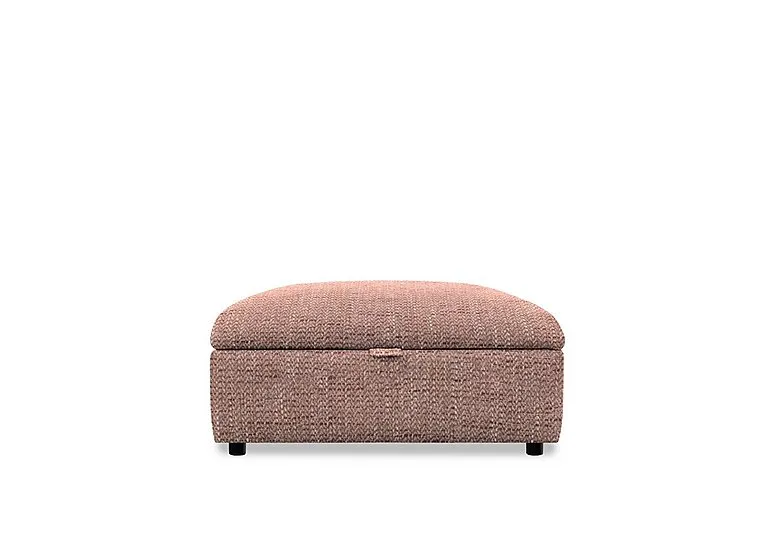 Hudson 23 Fabric Storage Stool - Country Rose