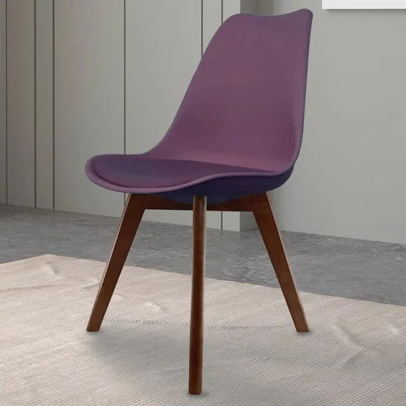 Fusion Living Soho Plastic Dining Chair with Squared Legs 1
