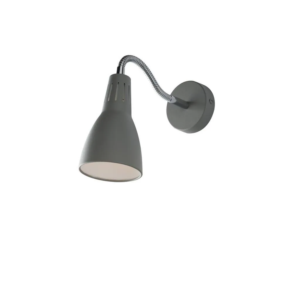 Netlighting Logiko Adjustable Wall Task Lamp Grey E14
