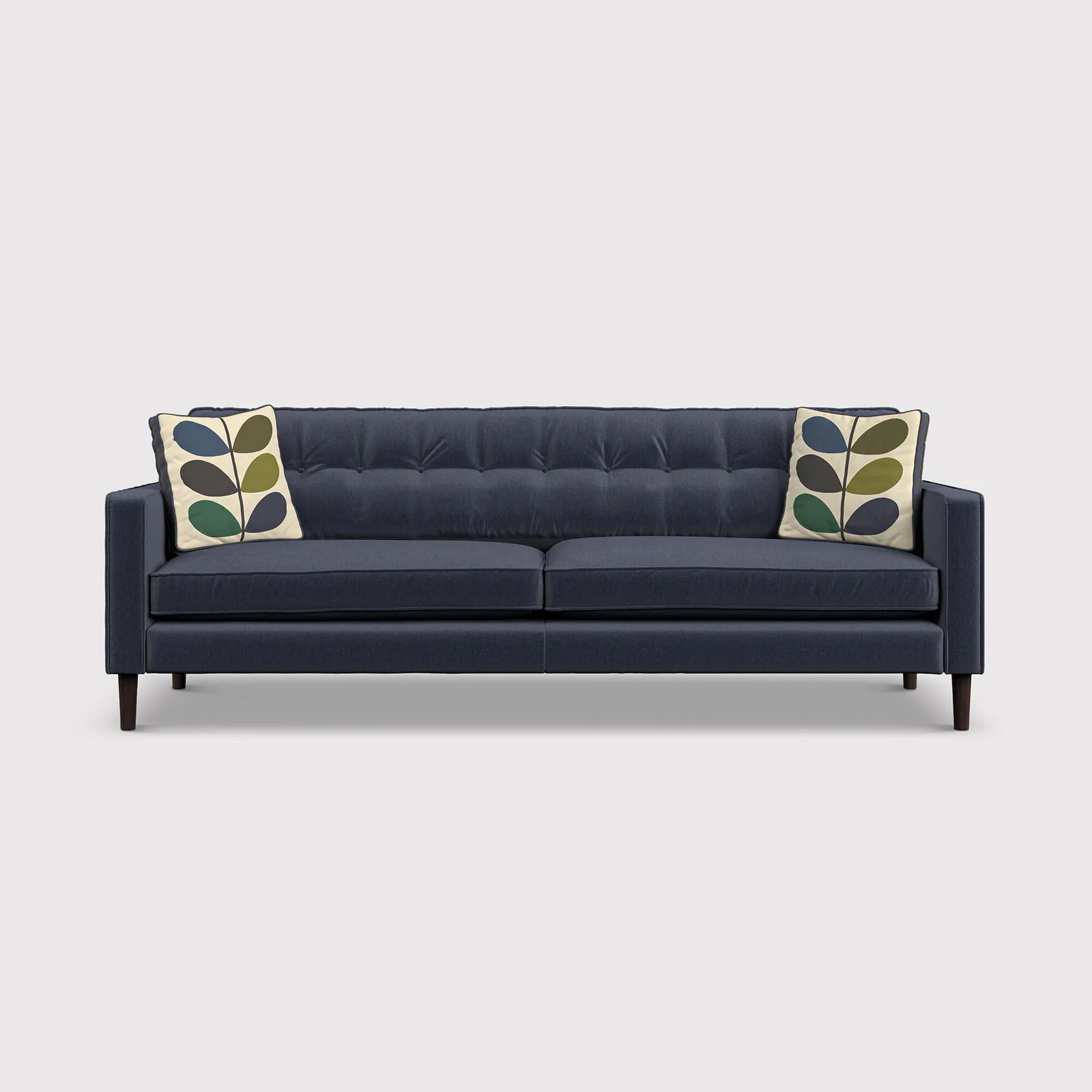 Orla Kiely Ebben Extra Large Sofa, Navy Fabric | Barker & Stonehouse 1