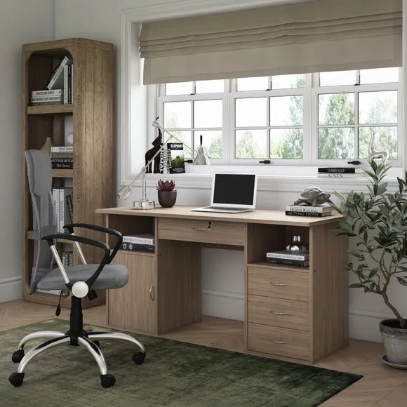 Orlando Office Chair Grey, Faux Leather