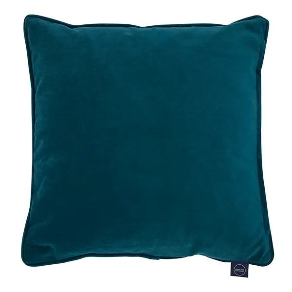 Plush Velvet Cushion  Petrol