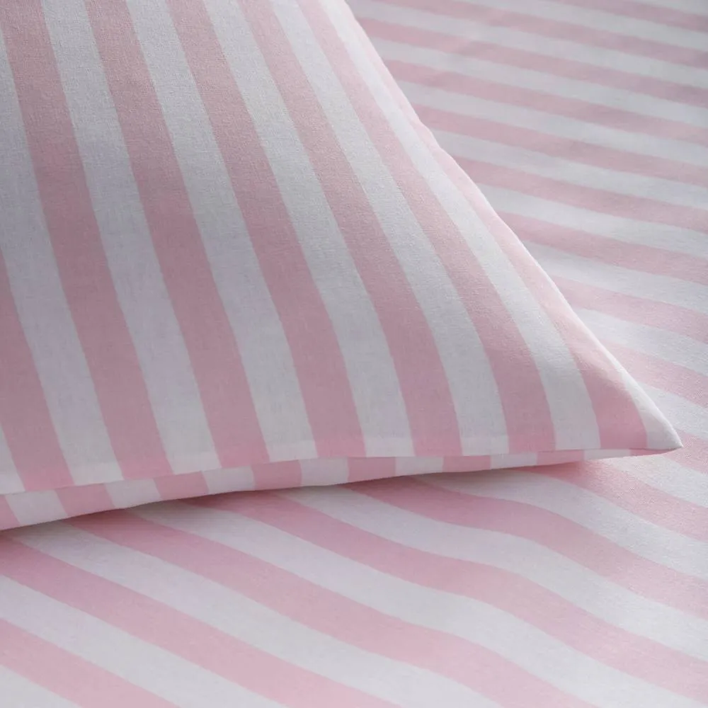Portfolio Home Pencil Stripe Duvet Cover Set in Pink 2