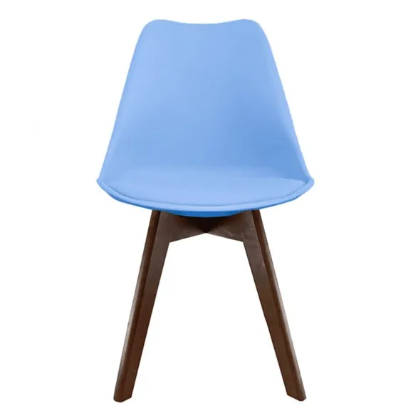 Fusion Living Soho Plastic Dining Chair with Squared Legs 3