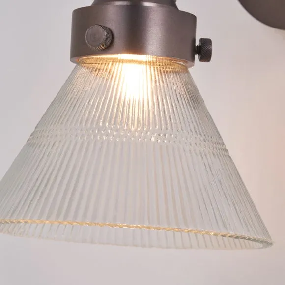 Return - Pacific Lifestyle Lenox Ribbed Wall Light 2