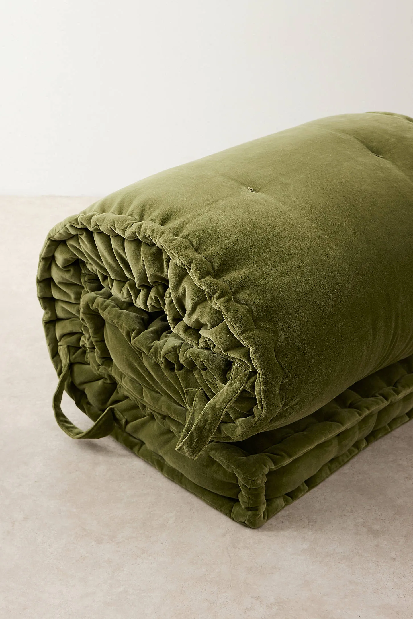 Rohini Olive Velvet Daybed Cushion - Olive 5