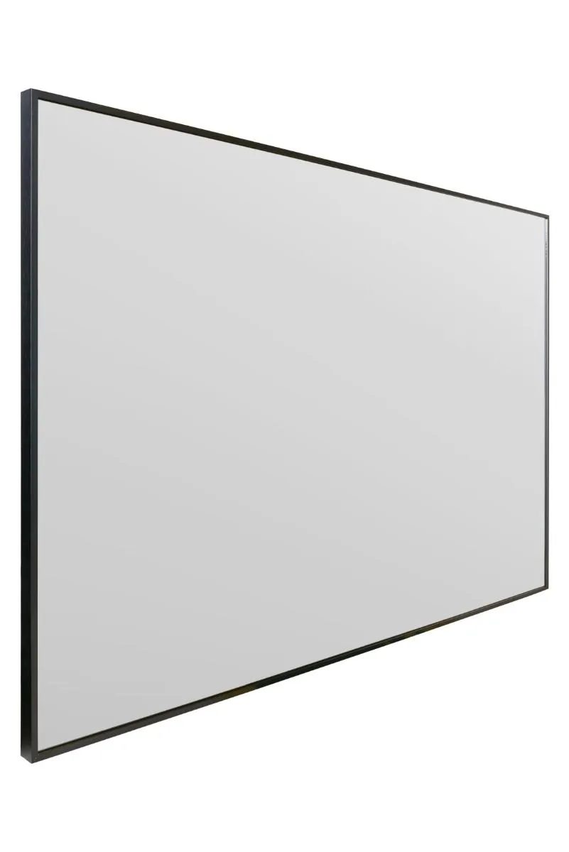 MirrorOutlet Black Aluminium Edged Wall Mirror 47" X 31" 120 X 80CM 5