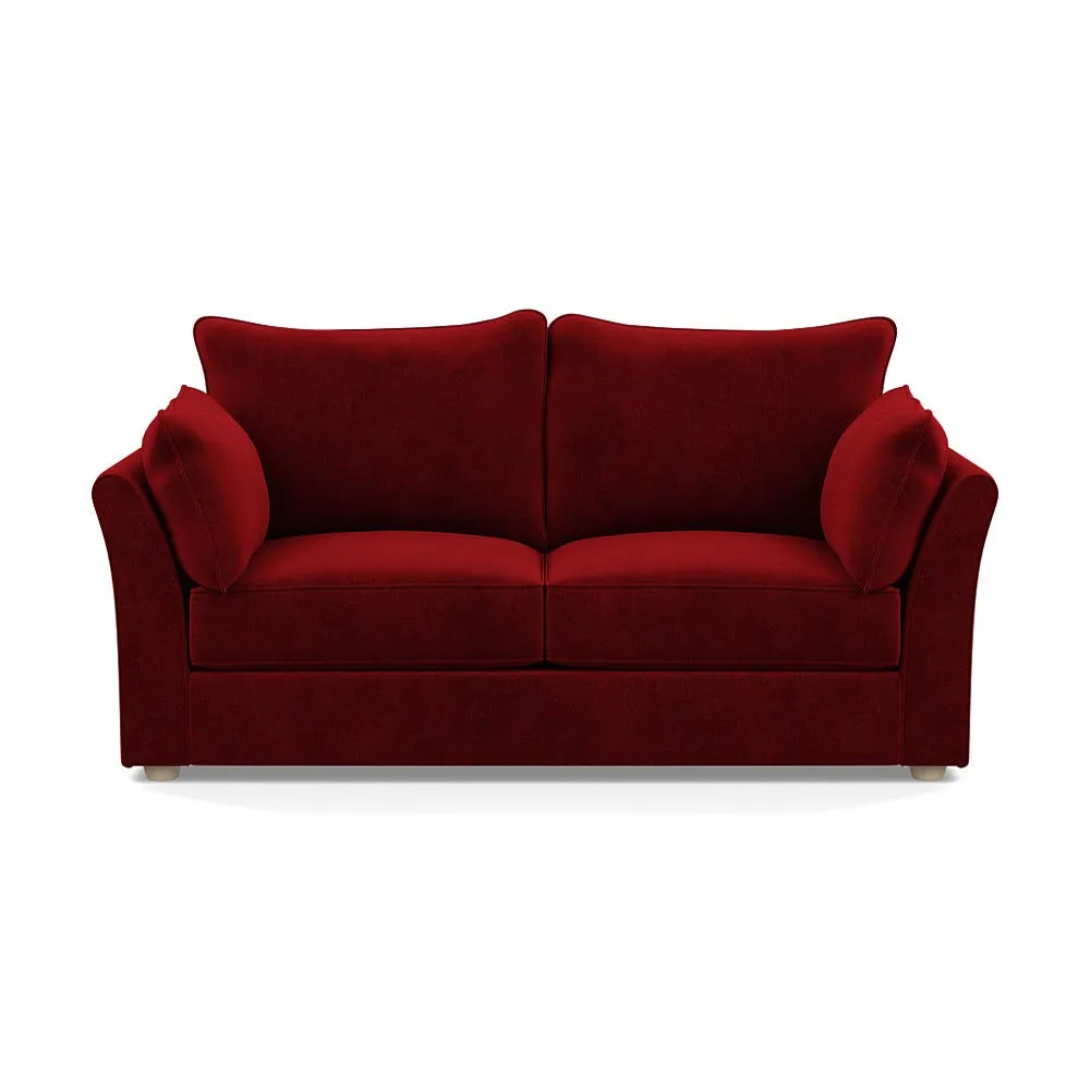 Heal's Tailor 3 Seater Sofa Smart Luxe Velvet Mulberry Natural Beech Feet 1