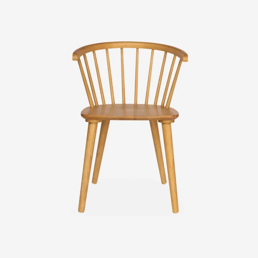 sweeek Set Of 4 Wooden & Plywood Chairs in Light Brown 3
