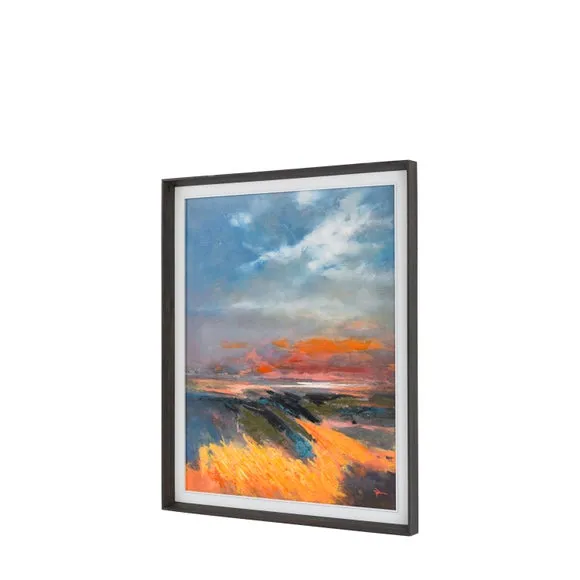 Cedar and Sage Warm Sea Scene Framed Canvas 5