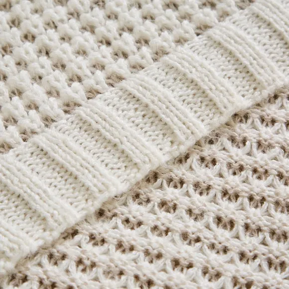Waffle Knit Throw Blanket 2