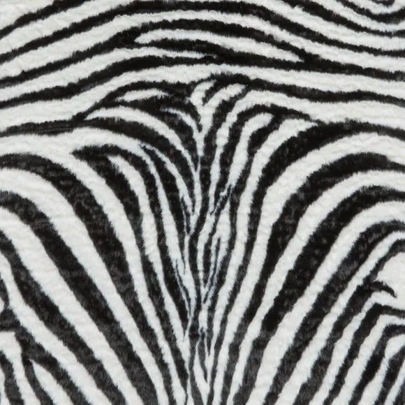 Faux Fur Zebra Print Rug 2