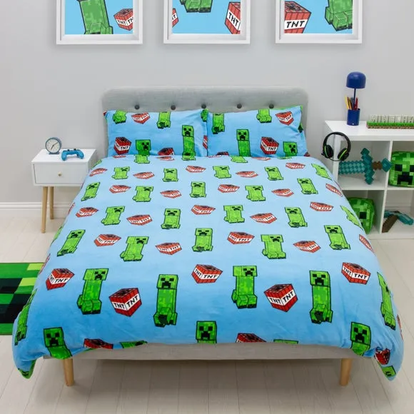 Minecraft Fleece Duvet Cover & Pillowcase Set 1