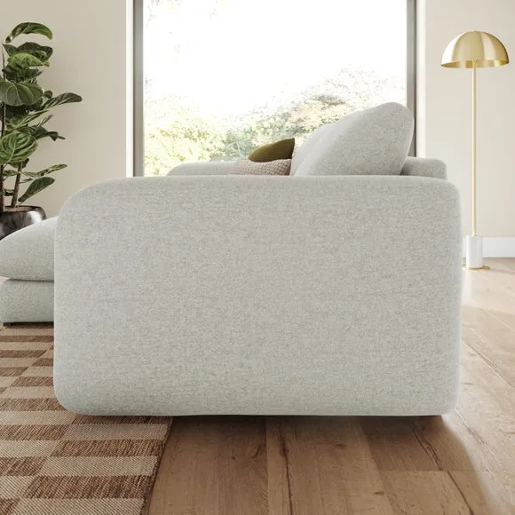 Luca Soft Chenille Reversible Corner Chaise Sofa 2
