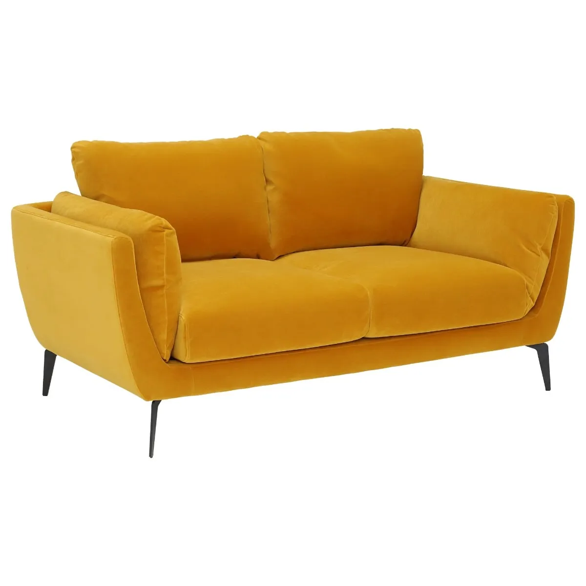 Boone 2 Seater Sofa, Yellow Fabric | Barker & Stonehouse 3