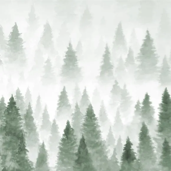 Pine Forest Wall Mural 5