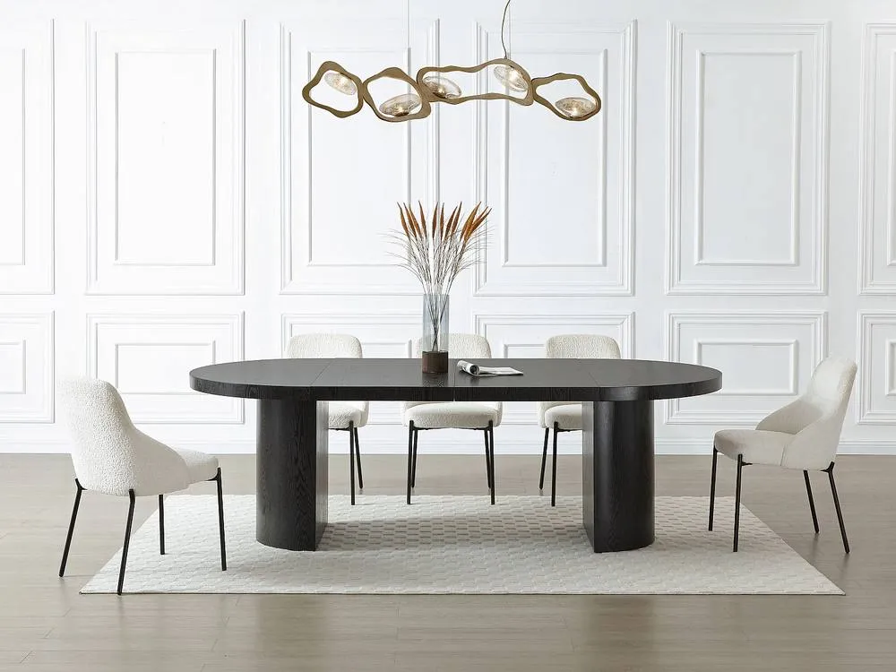 Vente-unique 4 - 12 Seater Extendable Dining Table In MDF - Black - SIDRINA 4