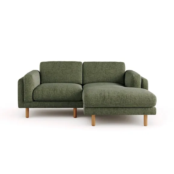 Newton Chenille Soft Texture Corner Chaise Sofa 2